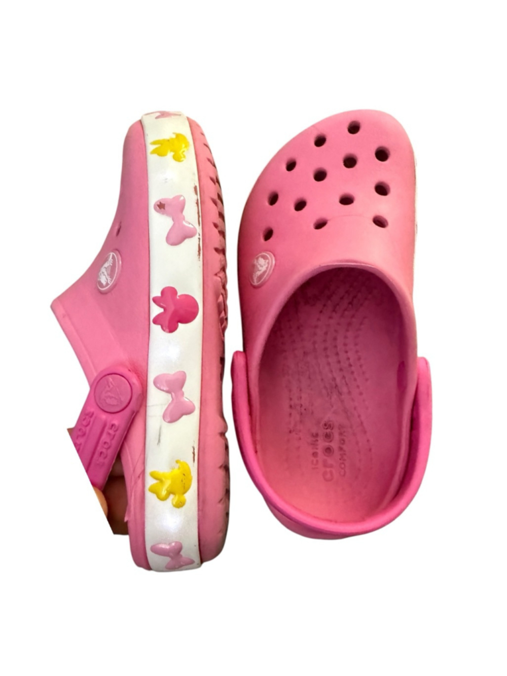 Crocs Kids Minnie Mouse Disney Pink Light-Up Clogs C10 - Picture 7 of 7